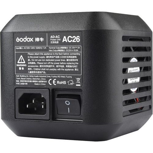 Godox AC Adapter AC26 for AD600Pro Witstro Outdoor Flash