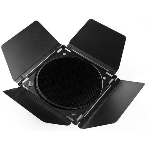 Godox Barndoor Kit with Honeycomb Grid and 4 Color Gel Filters BD-04