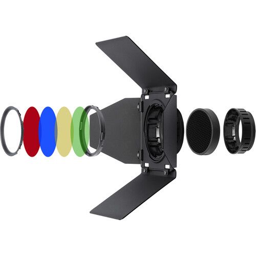 Godox Barndoor Kit with 4 Color Gel Filters BD-10 for AD300Pro Flash Head