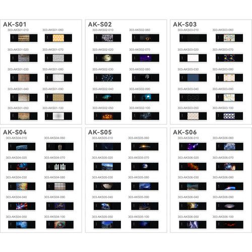 Godox Flash Gobo Kit Full Slide Set AK-S for AK-R21 Projection Attachment