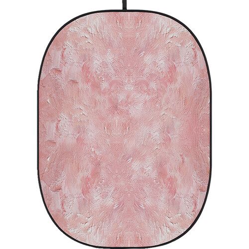 Godox Studio Collapsible Fabric Backdrop 5x6.5ft Abstract Painting 1 CBA-PA0001 (Textured Pink)