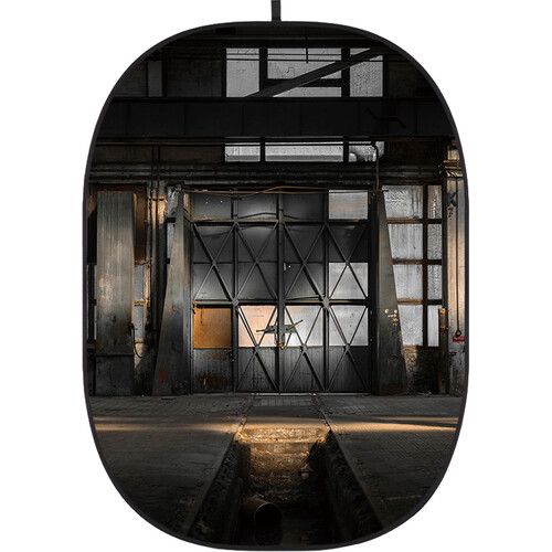 Godox Studio Collapsible Fabric Backdrop 5x6.5ft Abandoned Site 1 CBA-CA0001 (Grunge/Decay Black/Brown)