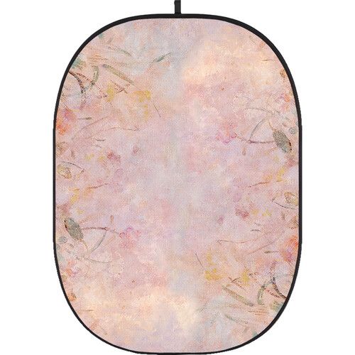 Godox Studio Collapsible Fabric Backdrop 5x6.5ft Floral Painting 2 CBA-PF0002 (Abstract/Floral Pink)