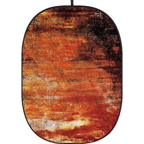 Godox Studio Collapsible Fabric Backdrop 5x6.5ft Rusty Wall 1 CBA-WR0001 (Grunge/Decay Orange)