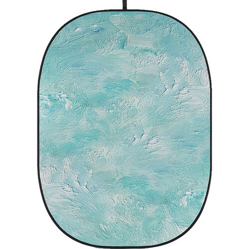 Godox Studio Collapsible Fabric Backdrop 5x6.5ft Abstract Painting 6 CBA-PA0006 (Textured Green)