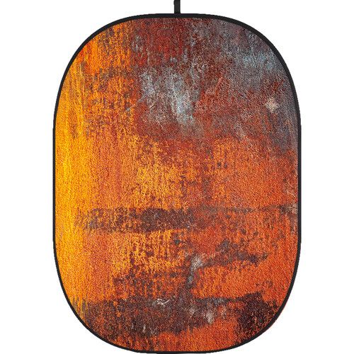 Godox Studio Collapsible Fabric Backdrop 5x6.5ft Rusty Wall 2 CBA-WR0002 (Grunge/Decay Orange)
