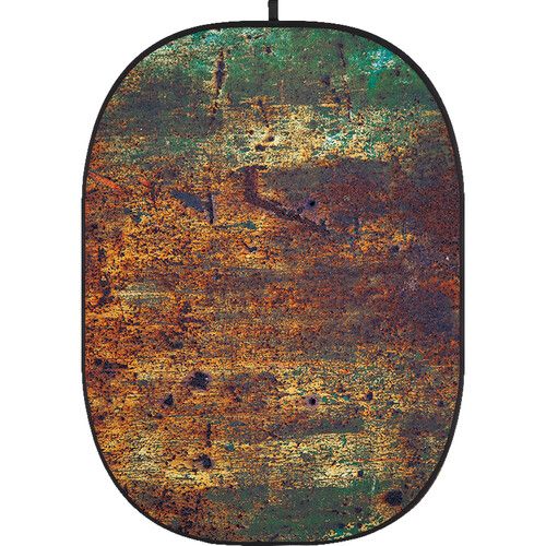 Godox Studio Collapsible Fabric Backdrop 5x6.5ft Rusty Wall 8 CBA-WR0008 (Grunge/Decay Brown/Green)