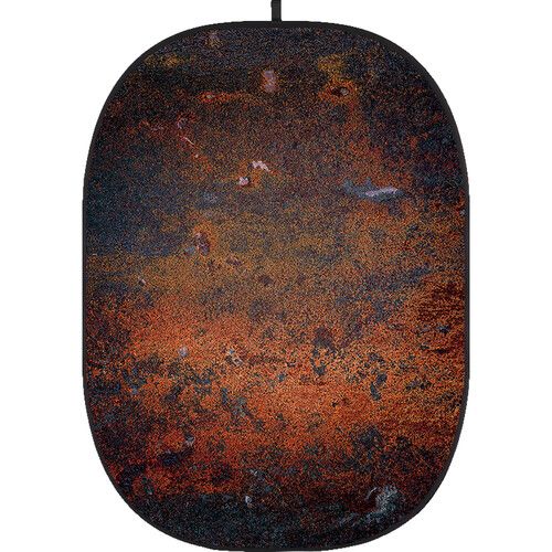 Godox Studio Collapsible Fabric Backdrop 5x6.5ft Rusty Wall 11 CBA-WR0011 (Grunge/Decay Black/Orange)