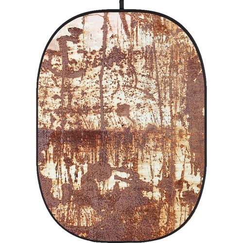 Godox Studio Collapsible Fabric Backdrop 5x6.5ft Rusty Wall 10 CBA-WR0010 (Grunge/Decay Brown/White)