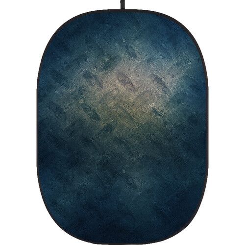 Godox Studio Collapsible Fabric Backdrop 5x6.5ft Rusty Wall 7 CBA-WR0007 (Grunge/Decay Blue)