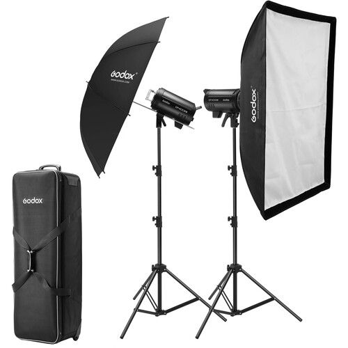 Godox Studio Flash Light Kit 400W 2-Light Built-in 2.4G Wireless Bowens Mount DP400IIIV-C