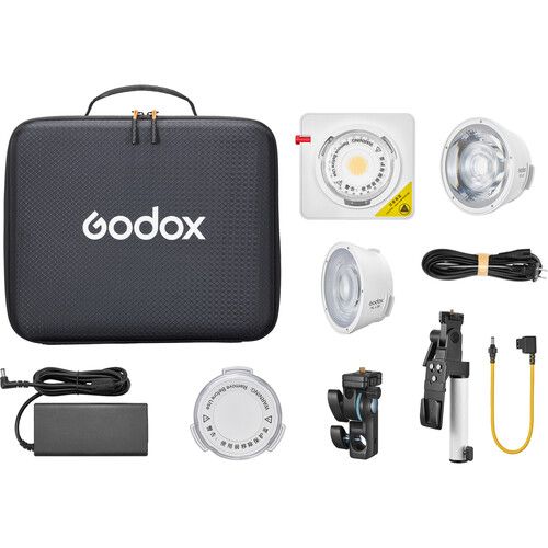 Godox LED Light Kit 120W Bi-Color Portable with 15/36-Degree Lens and V-Mount Handgrip ML100Bi KIT2