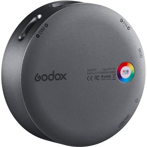 Godox LED Magnetic Light 5W Round Mini RGB R1 (Gray)