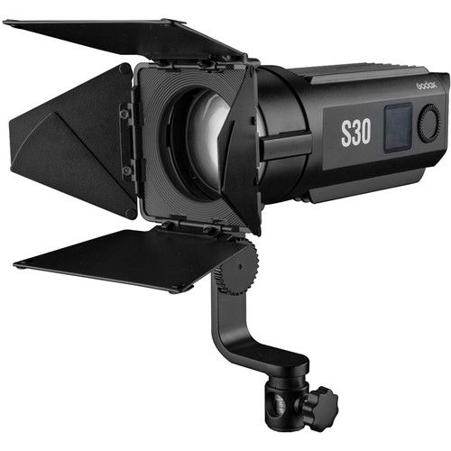 Godox LED Continuous Focusing Light with Barndoor S30