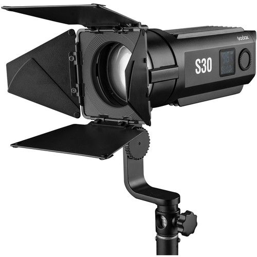 Godox LED Continuous Focusing Light with Barndoor S30