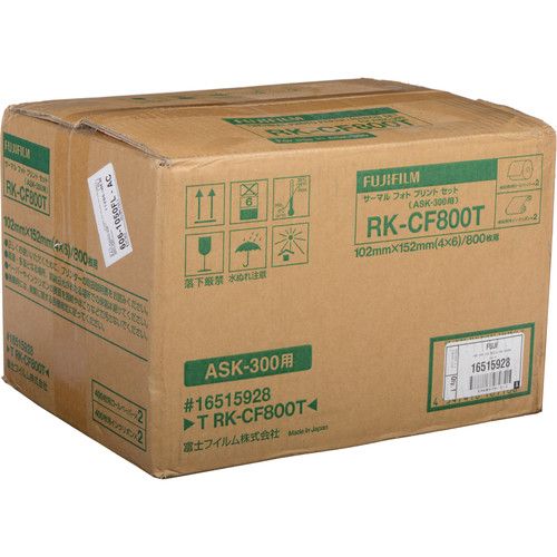 FUJIFILM Dye-Sub Media Paper Roll 4x6 RK-CF800T for ASK-300 16767624