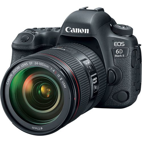 Canon DSLR Camera Kit 26.2MP Full-Frame EOS 6DII with EF24-105mm f/4L IS II USM Lens 1897C009