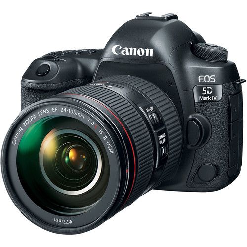 Canon DSLR Camera Kit 30.4MP Full-Frame EOS 5D Mark IV with EF24-105mm f/4L IS II USM Lens 1483C010