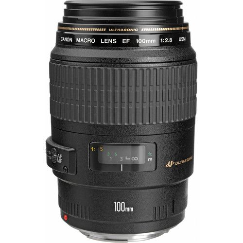 Canon Macro Prime Lens EF100mm f/2.8 Macro USM 4657A006