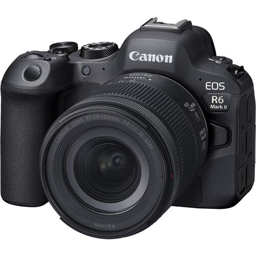 Canon Mirrorless Camera Kit 24.2MP Full-Frame EOS R6 Mark II with RF24-105mm f/4-7.1 IS STM Lens 5666C018