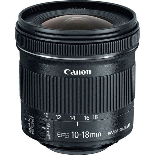 Canon Ultra-Wide-Angle Zoom Lens EF-S10-18mm f/4.5-5.6 IS STM 9519B002
