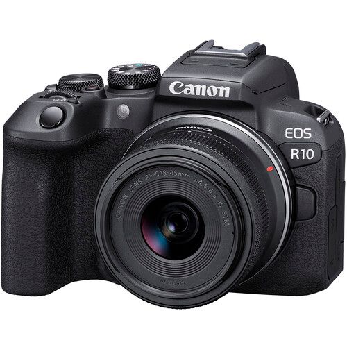 Canon Mirrorless Camera Kit 24.2MP APS-C EOS R10 with RF-S18-45mm f/4.5-6.3 IS STM Lens 5331C009