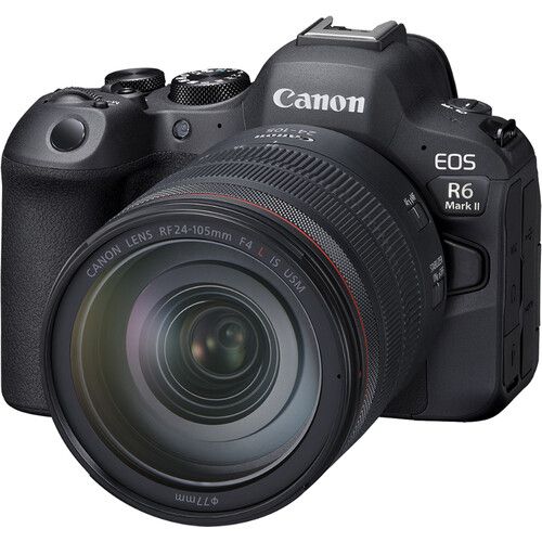 Canon Mirrorless Camera Kit 24.2MP Full-Frame EOS R6 Mark II with RF24-105mm f/4L IS USM Lens 5666C011