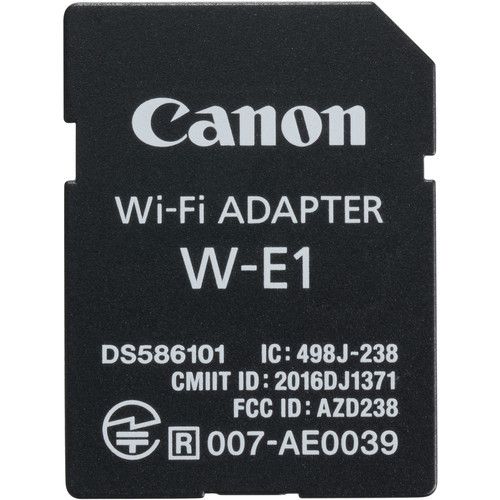 Canon Wi-Fi Adapter SD-Card Shaped 2.4GHz/32.8ft W-E1 1716C001