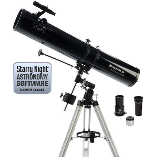 Celestron Reflector Telescope 114mm f/8 Powerseeker 114EQ 21045
