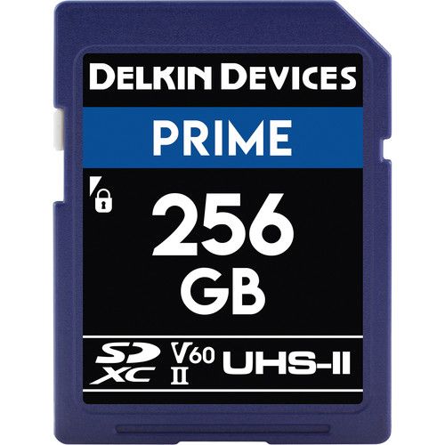 Delkin Devices Prime Memory Card 256GB SDXC UHS-II V60 DDSDB1900256