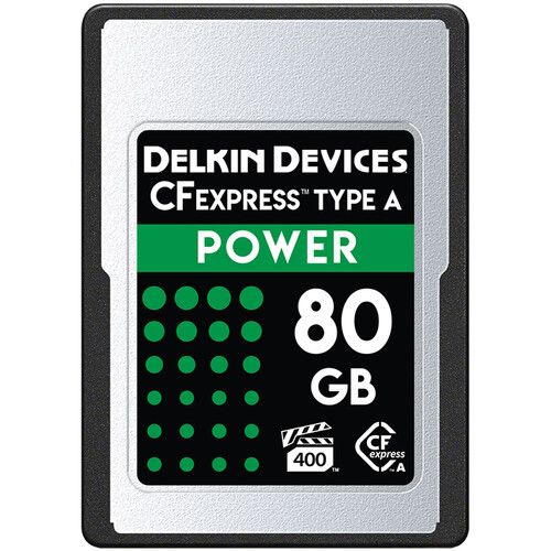 Delkin Devices Memory Card 80GB CFexpress Type A DCFXAPWR80