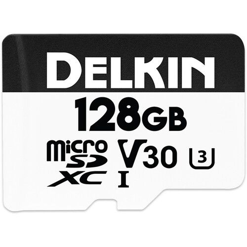 Delkin Devices Advantage Memory Card 128GB microSDXC UHS-I V30 DDMSDAHS128G