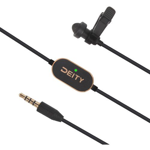 Deity Lavalier Microphone Pre-Polarized Omnidirectional Condenser 3.5mm TRS/TRRS V-Lav DVMVLAV