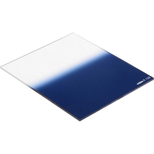 Cokin Hard-Edge Graduated 0.6 Filter 84x100mm 2-Stop CP123 (Blue)