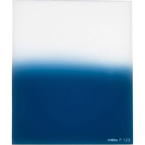 Cokin Hard-Edge Graduated 0.6 Filter 84x100mm 2-Stop CP123 (Blue)