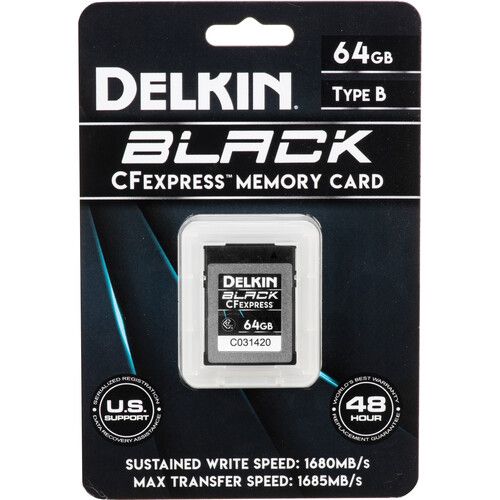 Delkin Devices Memory Card 64GB CFexpress Type B DCFXBLK64