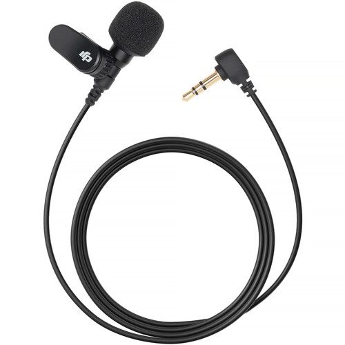 DJI Lavalier Microphone Wired Omnidirectional 3.5mm TRS Right-Angle Clip-On for Mic 2 CP.RN.00000331.01