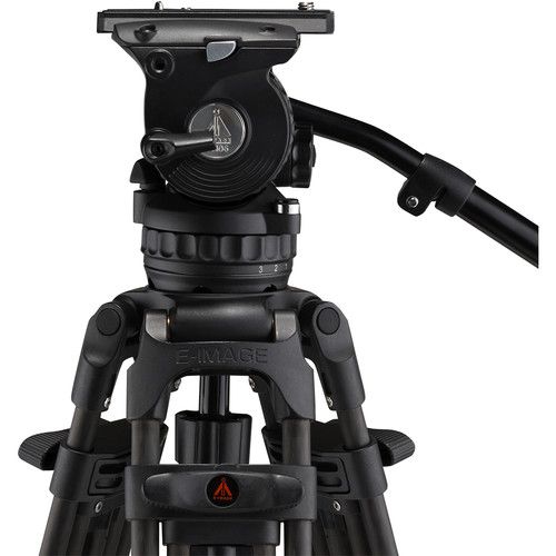 E-Image Tripod Kit EG06C2 2-Stage Carbon Fiber Tripod with Fluid Head GH06 and Legs GC752