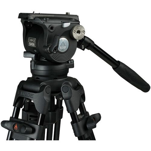 E-Image Tripod System 2-Stage Aluminum with GH08 Fluid Head 75mm EG08A2
