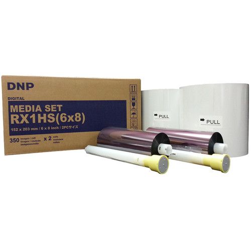 DNP Dye Sublimation Printer Media Set 6x8inch RX1HS(68) for DS-RX1HS &amp; RX1 Printers