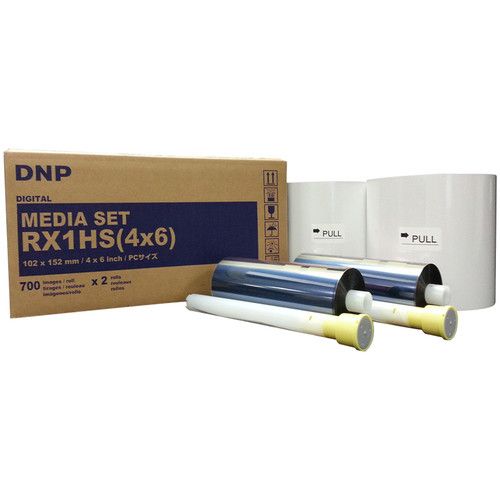 DNP Digital Thermal Print Media Set 4x6inch RX1HS(46) for DS-RX1HS &amp; RX1 Printers