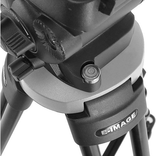 E-Image Compact Tripod Kit 5.4ft-FluidHead Payload4kg Bowl75mm EK630 for DSLR/MiniDV/HDV