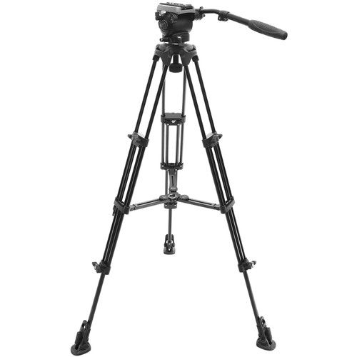 E-Image Compact Tripod Stand with Fluid Head 5.6ft EK650