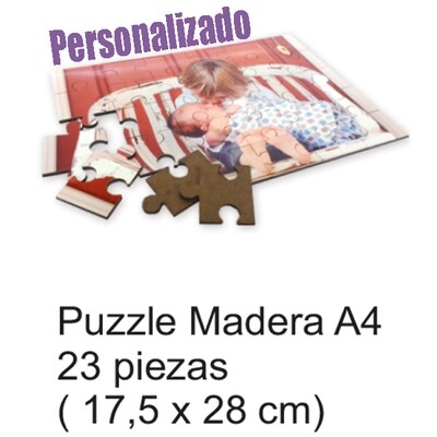 puzzle de madera A4