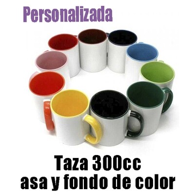 taza de colores personalizada