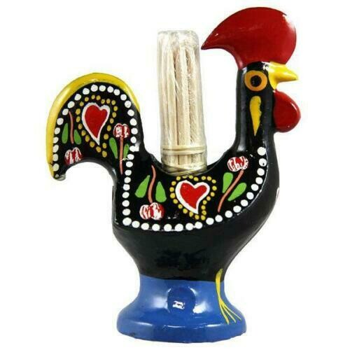 Portuguese Aluminum 3.5 Inch Hand Painted Rooster