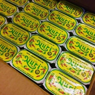 Nuri Portuguese Spiced Sardines  in Olive Oil (4.3 oz) [BULK] 33 Cans (Free Shipping this Item)