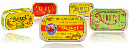 Nuri Portuguese Sardines (4.3 oz) Assorted [BULK] 66 Cans (Free Shipping this Item) EXPIRE 12 2031
