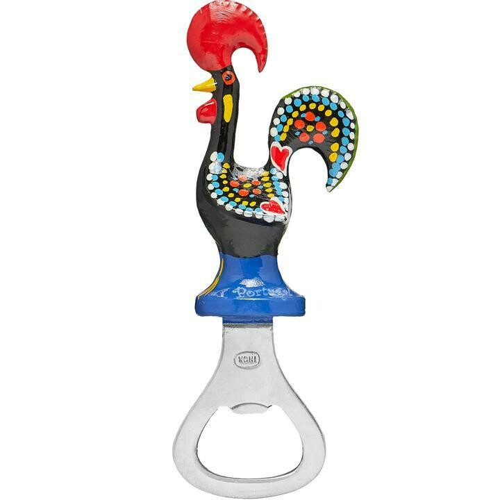Portuguese Aluminum Decorative Figurine Rooster Bottle Opener
