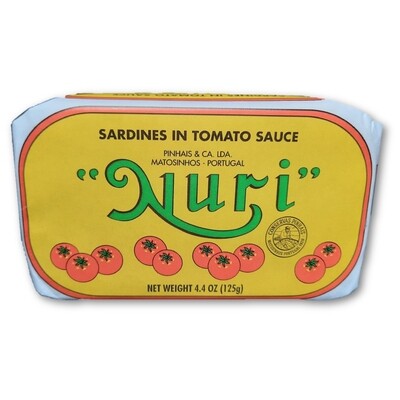 Nuri Portuguese Sardines (Not Spiced) in Tomato (4.3 oz)